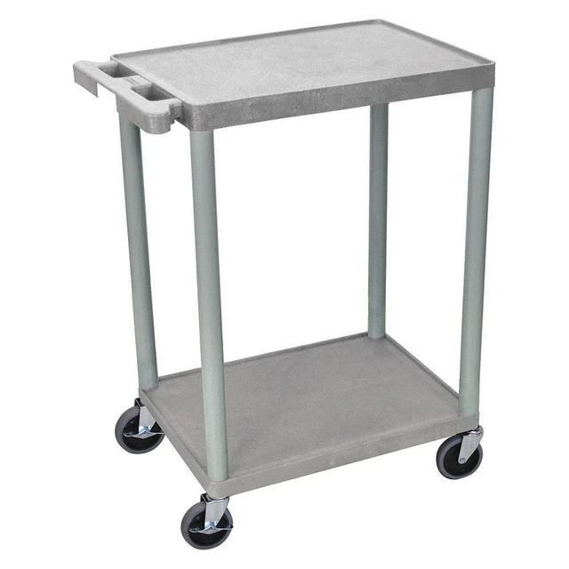 GRAINGER APPROVED STC22-G Utility Cart,300 lb. Load Cap.,PE