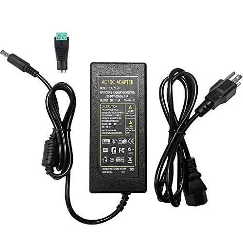 24V 6A 144W AC Power Supply Adapter 6amp 100-240V AC to DC 24 Volt 6Amp 5.5mm...
