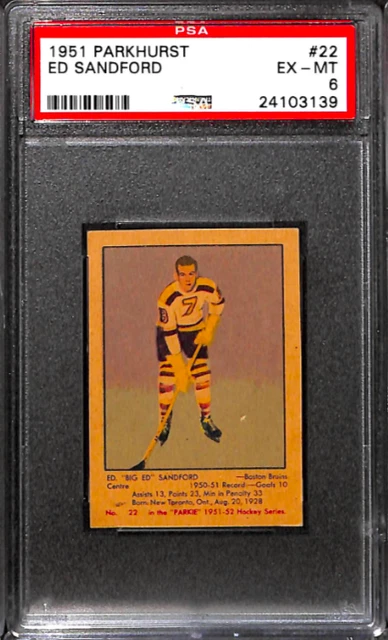 1951 Parkhurst #22 Ed Sandford Psa 6 24103139