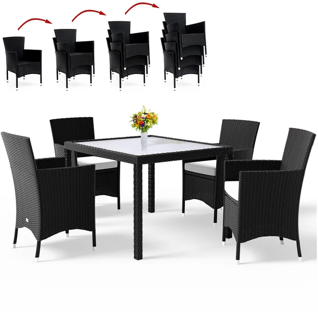 Deuba poly shop rattan lounge