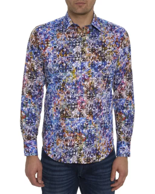 NWT Robert Graham "Baxley" Button Down Shirt (Purple) Size XL