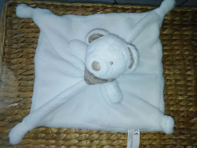 Doudou Plat Ours Foulard Marron Simba/nicotoy