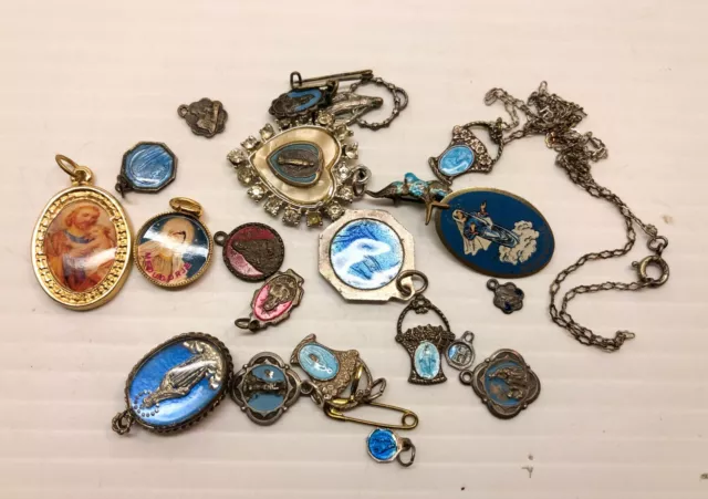 Lot of 20+ Catholic Religious medals