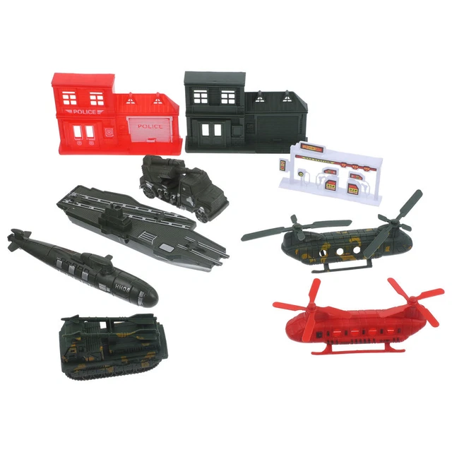 Accesorios para niños juguetes kits modelo niños fingir juego conjunto barco de guerra