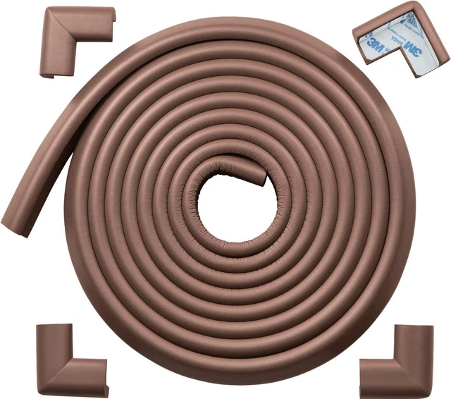 Protector de cantos de seguridad para chimenea, mesa, Adhesivo 3M