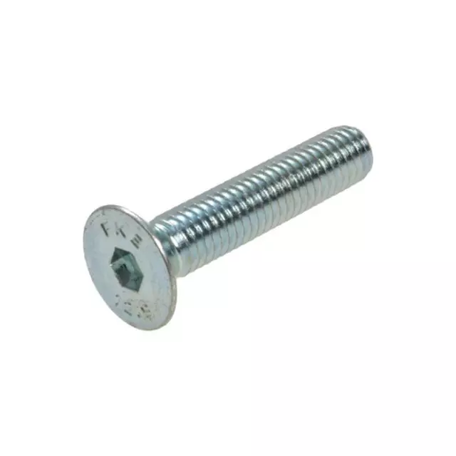 Countersunk Socket Screw M8 (8mm) Metric Coarse Zinc Plated DIN 7991 3