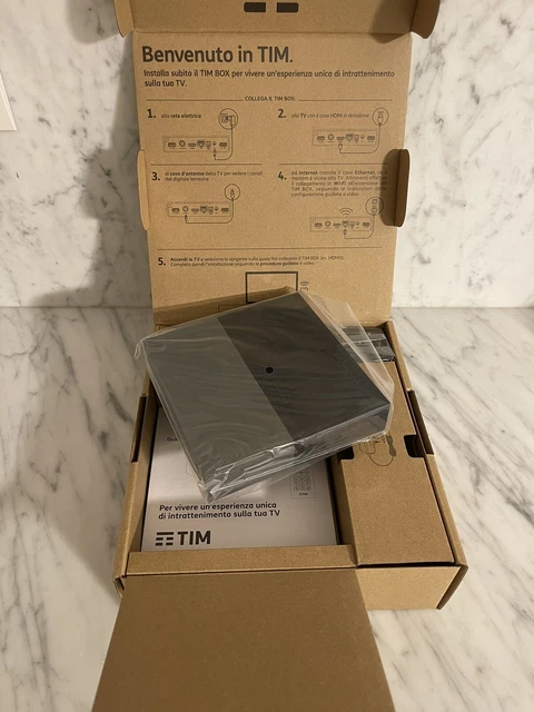 NUOVO TIM BOX Decoder Ricevitore Digitale Terrestre Dvb-T2 Tim Vision ...