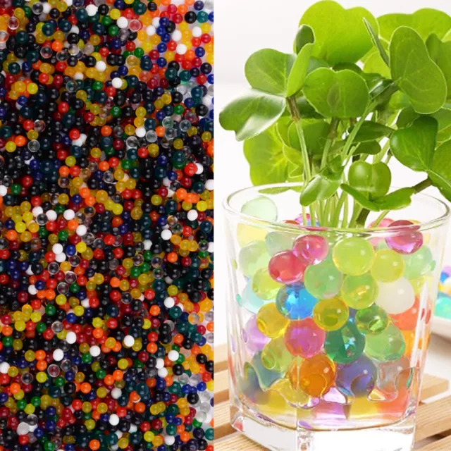 3000pcs Water Plant Flower Jelly Crystal Soil Mud Water Hydro Gel Beads Balls