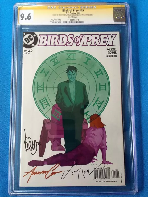 Birds of Prey #49 - DC - CGC SS 9.6 - Signed by Terry Moore, Conner, Palmiotti