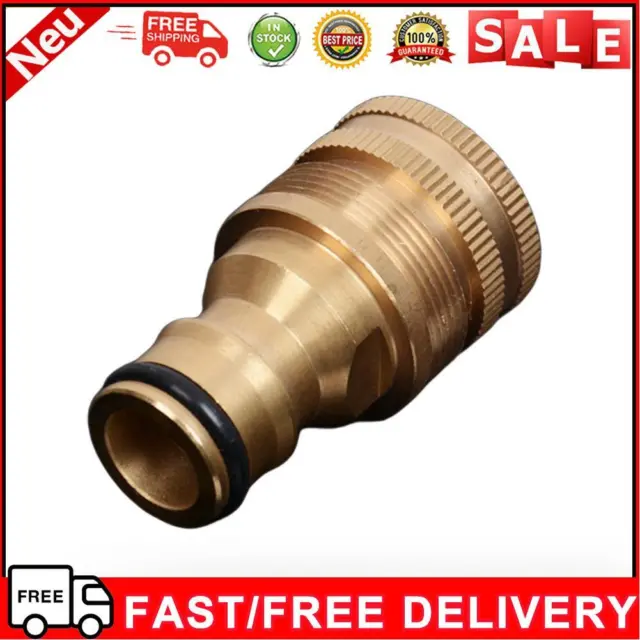 2 Pcs Faucet Fitting Brass Tap Quick Connector for Garden Tubing Car Washer Pipe