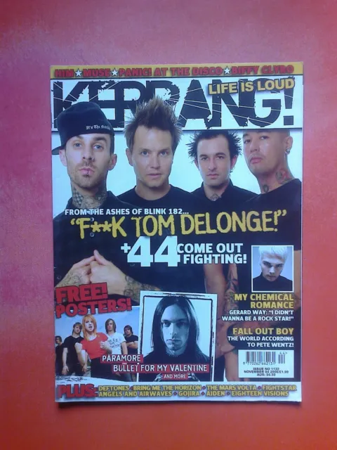 +44 (Blink 182) Kerrang! Magazine 1132 November 4 2006! My Chemical Romance