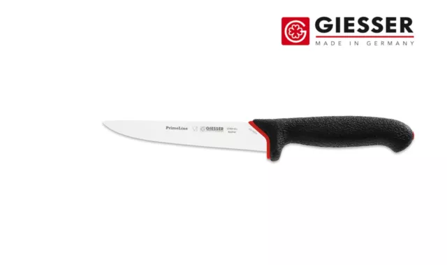 Giesser Messer Ausbeinmesser Metzgermesser PrimeLine gerade Klinge 16 cm schwarz