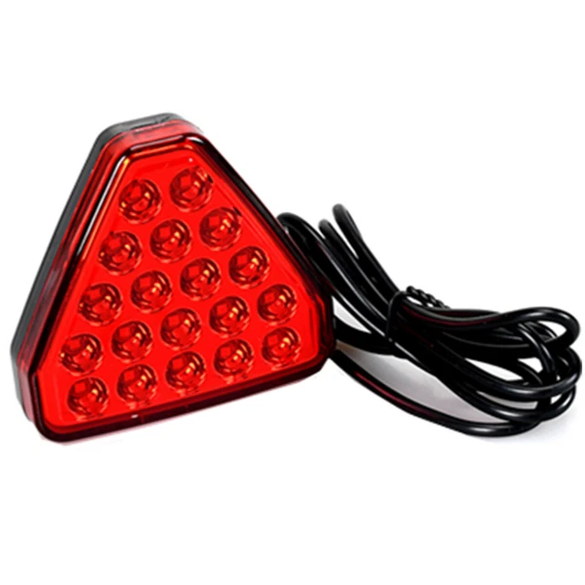 F1 Style Car LED Triangle Brake Light Third Rear Flashing Fog Lamp Stop Warning