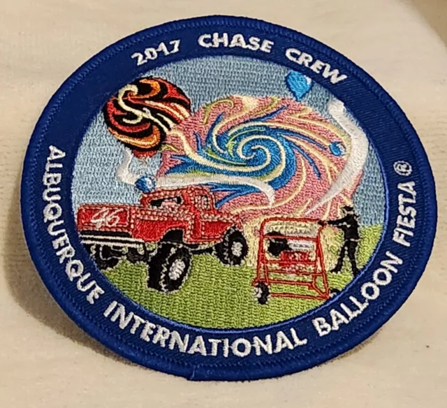 2017 Chase Crew Albuquerque International Balloon Fiesta Balloon Patch Unused