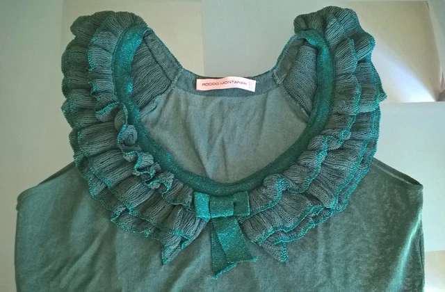 Top Rocco Montanari Couleur Verte Taille L NEUF avec ETIQUETTE