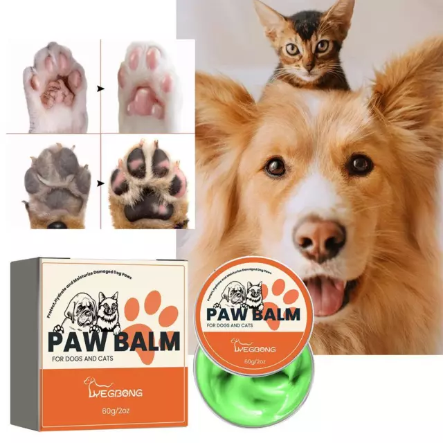 Dog Paw Balm Pet Moisturizing Paw Cream Natural Cat Paw Wax For Dry Paw-60g CAD