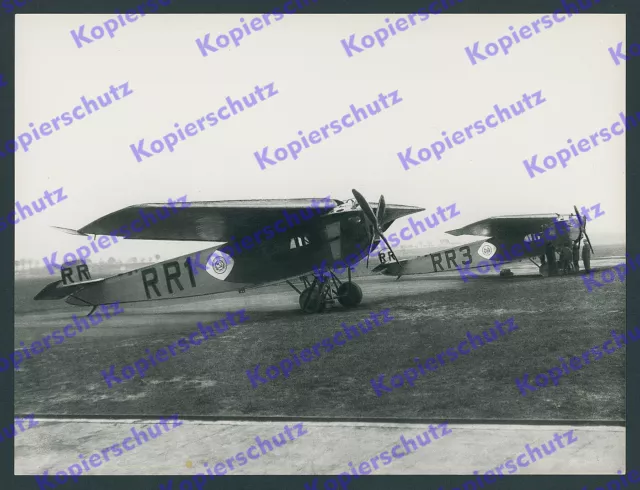 Foto Lufthansa DLH Fokker F III Luftkennung RR1 Moskau Flughafen Chodynka 1922