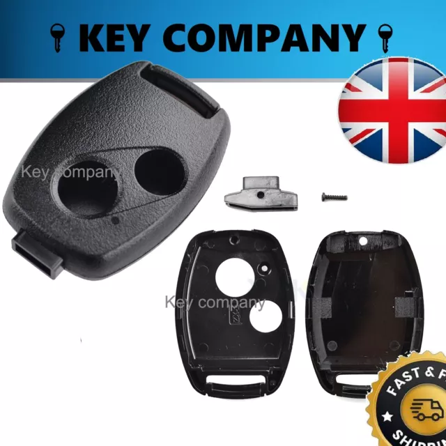 Key Case Remote For Honda Civic Accord Jazz Odyssey Replacement 2 Button .