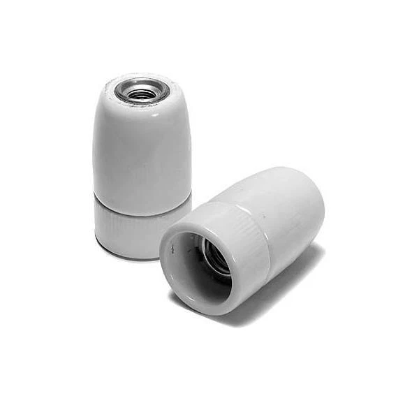 Houben attacco Edison 3 pezzi 990028 bianco portalampada ceramica attacco Edison