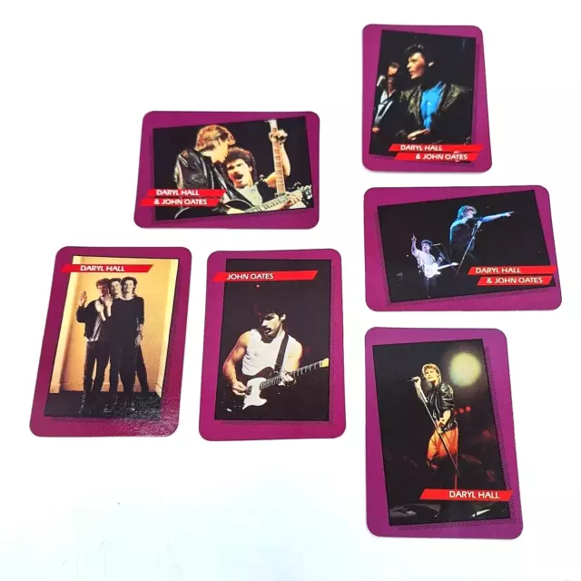 Daryl Hall and John Oates Rock Star Concert Card Complete Set of 6 Mint 1985