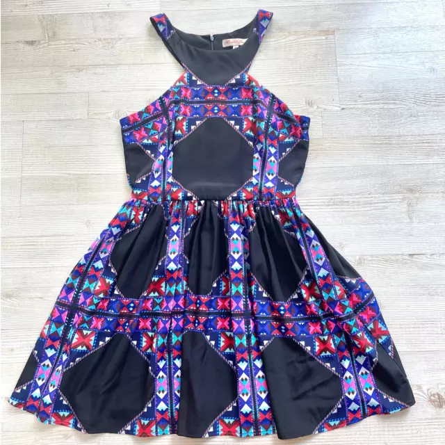 Mara Hoffman Geo Print Halter Mini Skater Dress | Size 10