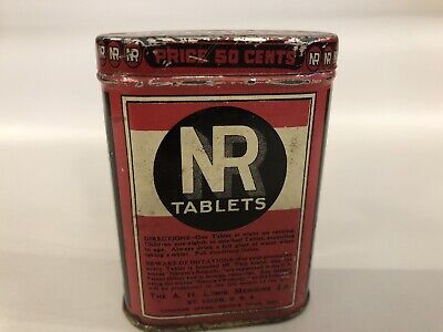 Vintage Nature’s Remedy NR Tablets Tin. 60 Tablets. Collectible. Empty