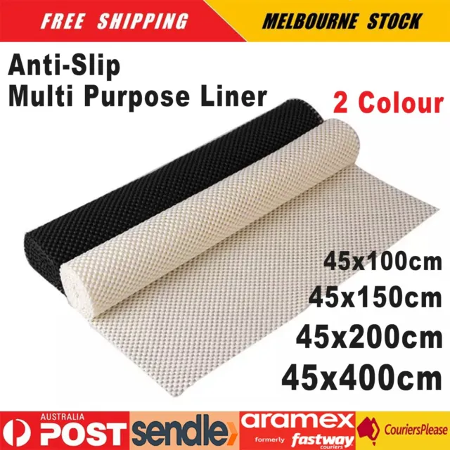 Anti Non Slip Grip Mat Underlay Liner Kitchen Carpet Drawer Cabinet Car Bulk