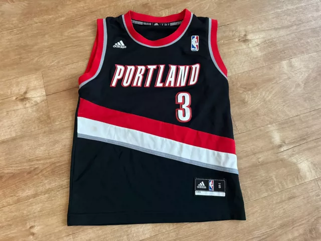 Adidas Portland Trail Blazers Jersey Vintage Gerald Wallace #3 Youth Size Small