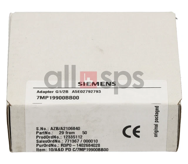 Gewindeadapter Sitrans Tf280, 7Mp1990-0Bb00 (Ns)