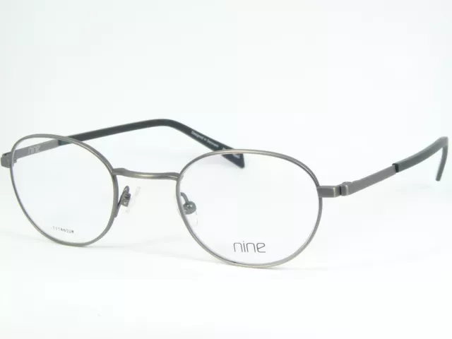 nine 2338 ATS ANTIQUE SILVER EYEGLASSES GLASSES TITANIUM FRAME 45-22-140mm Japan