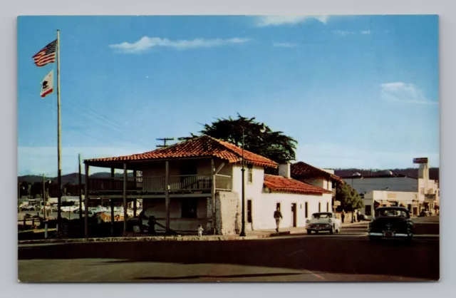 Postcard Monterey California First Government Building Custom House CA 054