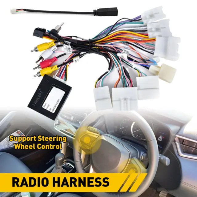 For Toyota Radio Stereo Car Wire Harness Cable Adapter Support JBL AMP Canbus US