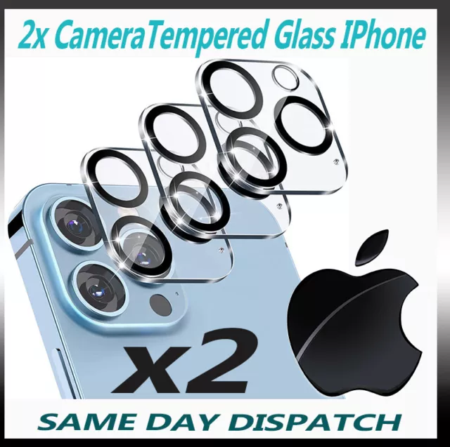 2x Camera Lens Protector 9H Tempered Glass 15 14 13 12 11 Pro Max Apple Iphone A