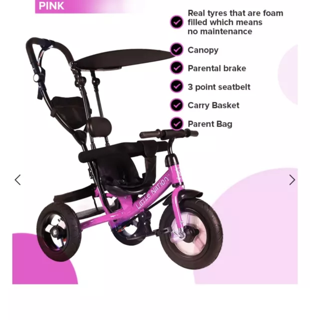 TRICYCLE BIKE TRIKE Baby Prams Kids Stroller Toddler Little Nation