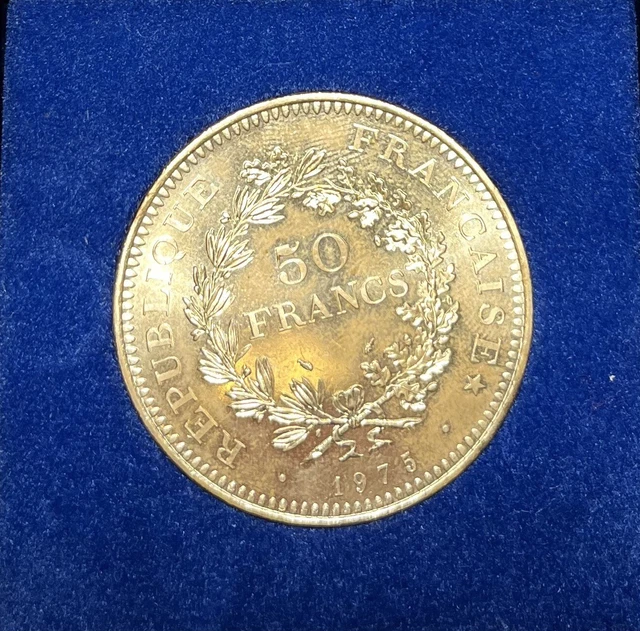 Pièce 5 Francs Hercule 1975 – Petit A Paris – Argent – F.334/15 – Gad.744
