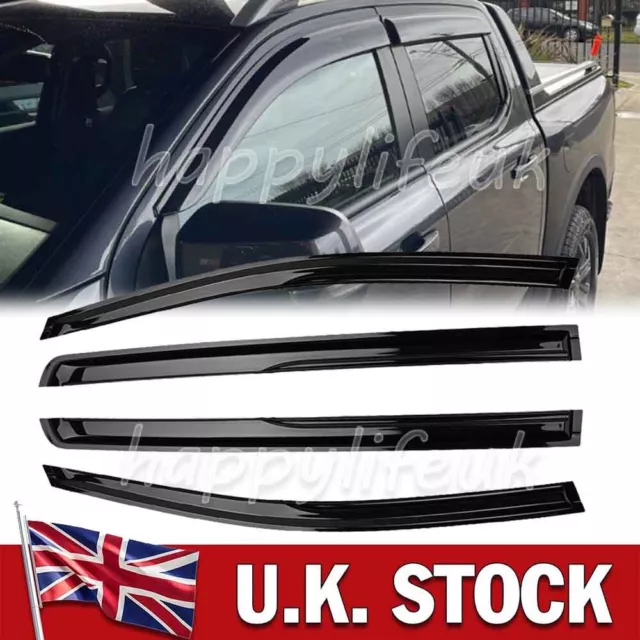 WINDOW DEFLECTORS WINDOW Sun Visor For Ford Ranger Wildtrak T6 T7 T8