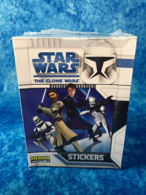 Star Wars: The Clone Wars Stickers Factory Sealed Box by Topps/Merlin 2008