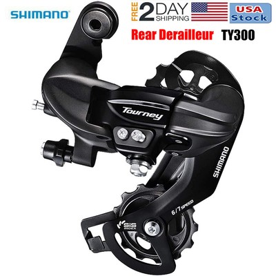 SHIMANO TOURNEY RD-TY300 6/7/8 Speed Rear Derailleur MTB Road Bike Direct Mount Â£22.00 - PicClick UK