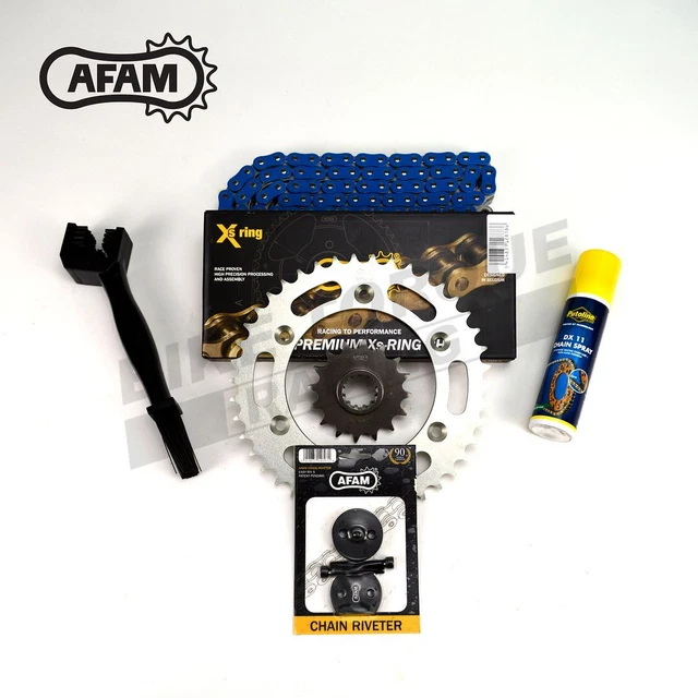 AFAM empfohlenes blaues Ketten- und Kettenrad-Kit für Honda TRX400EX Sportrax 2000-04