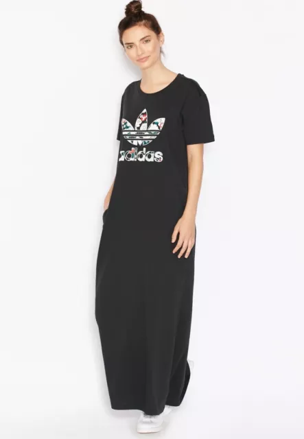 Adidas Originals Women Follow Brand Trefoil Maxi Dress 3