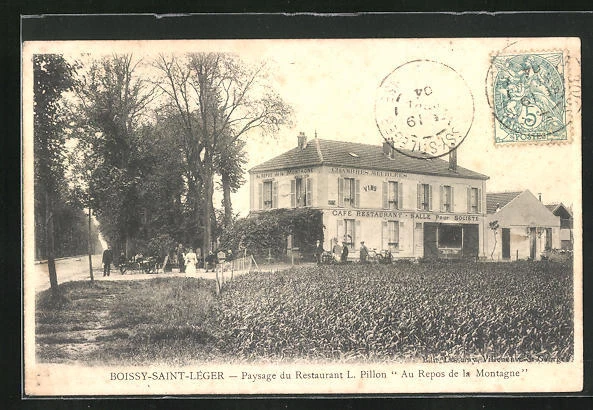 CPA Boissy-Saint-Léger, Landscape of Restaurant L. Pillon, Au Repos de la Montagn