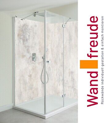 Pared posterior de ducha aluminio cemento mármol paredes traseras de ducha 1+2 placas revestimiento de pared
