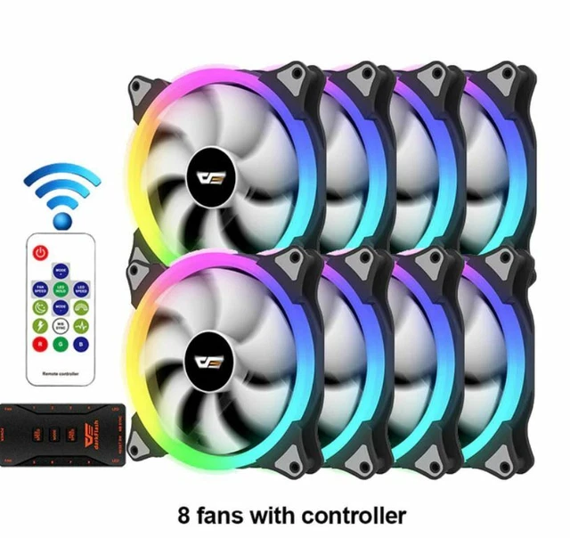 DARKFLASH CS140 140MM RGB Fans PC Case Cooling x3 x5 x8 KIT Fan +5v Asus Sync £22.99 PicClick UK