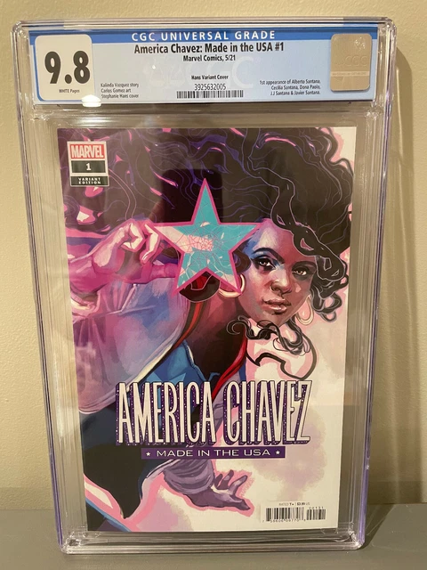 AMERICA CHAVEZ Made in the USA #1 CGC 9.8 (Marvel 2021) Hans variant cover