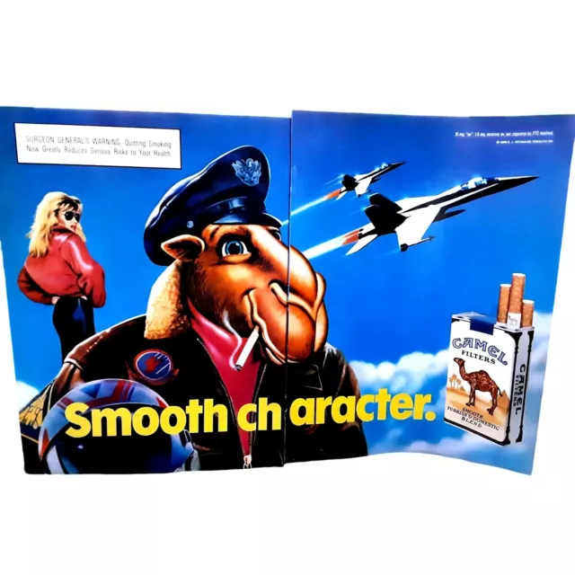 1988 Camel Cigarettes Air Force Original Print Ad Vintage