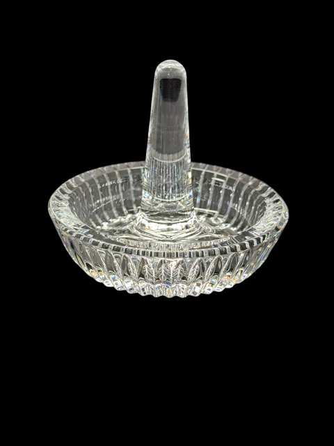 Swarovski Crystal Levian Ring With Waterford Crystal Ring Holder