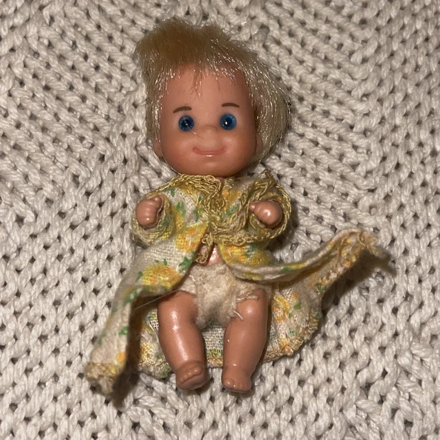 Vintage 3" Baby Sweets Blonde Doll Sunshine Family Mattel 1973 Barbie