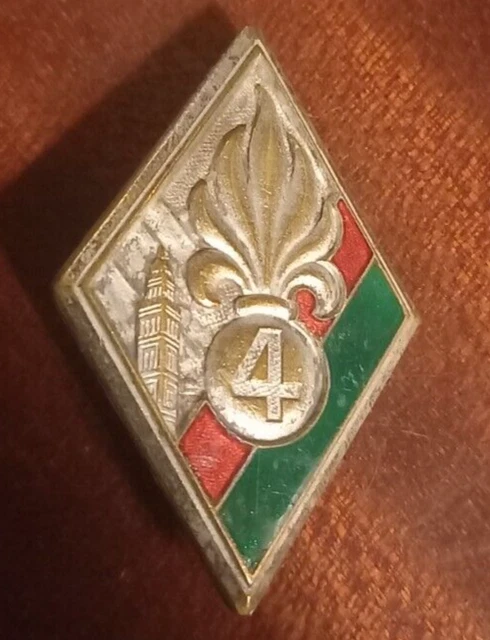 Insigne Original Légion Étrangère - 5° REI - Carte D'Indochine - DRAGO G.1154 - 1950-60