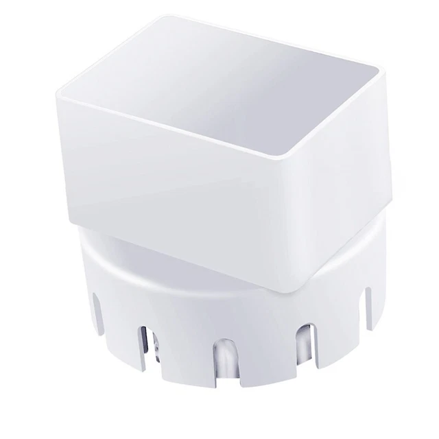 Adattatore downspout grondaia pioggia (3 pollici x 4 pollici adattatore grondaia quadrato a tubo) A6I9