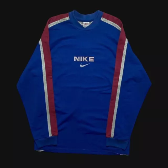 Men’s Super Rare 90’s Vintage Nike Sweatshirt - Blue - L/XL
